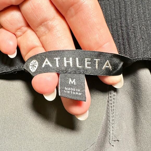 Athleta Mercurial Crop Flare Pants Gray Women Medium - Picture 4 of 9